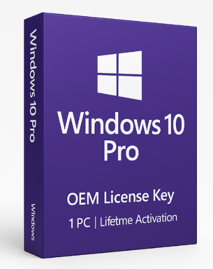 Picture of Windows 10 Pro OEM Key 1 PC Lifetime Validity